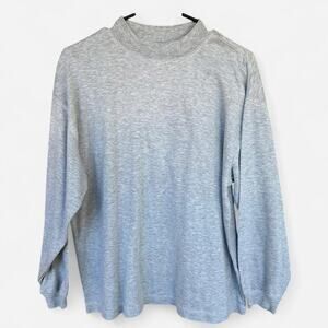 Vintage carriage court sport mock neck long sleeve